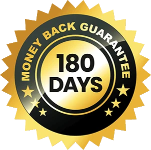 180-Day Money-Back Guarantee Seal